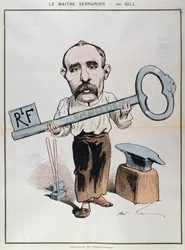 Karikatur von Georges Clemenceau aus 